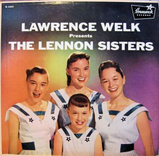 LAWRENCE WELK PRESENTS THE LENNON SISTERS LP 1957 BRUNSWICK PROMO RARE
