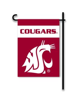 Washington State Cougars Garden Flag 2 Sided