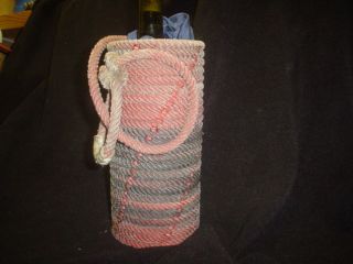Rope Basket Cowboy Western Used Rope Decor Wedding Wine Holder