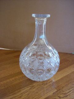 Antique Lead Crystal Decanter Beautiful Pattern