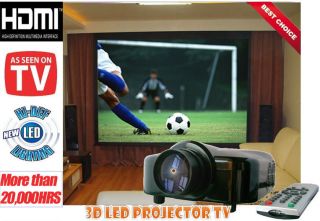 Mini Portable Projector supprot VGA AV HDMI home theater with TV tuner