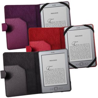 Wallet Leather Case Cover for  Kindle 4 4th Generation Black