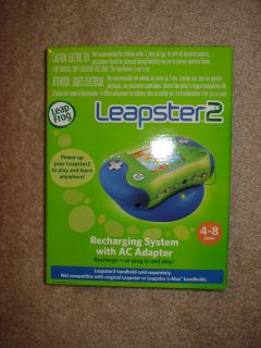 NEW LEAPSTER 2 RECHARGING SYSTEM WITH AC ADAPTER BATTERY PACK PLUG IN