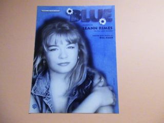 Leann Rimes 1996 Sheet Music  Blue 