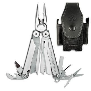 Leatherman Wave Stainless Steel Multi Tool with Leather Sheath 830037