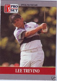 Lee Trevino Pro Set 1990 Golf Promo Card NNO