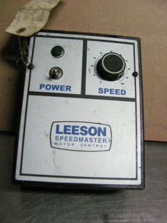 Leeson Speedmaster Motor Control Model 174307 00 738
