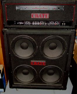 CRATE G1500 by SLM AMP & 4x12 CRATE CABINET   1987   (Will NOT Ship
