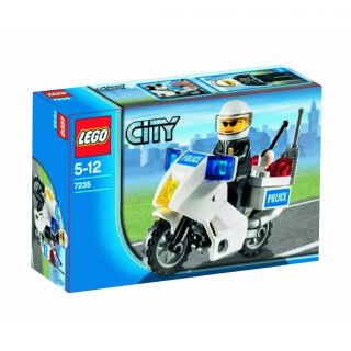 Lego New City Police Motorcycle Kit Set 7235 Cop Cycle Unit w