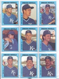 1985 Omaha Royals Dave Leeper Orange California Card