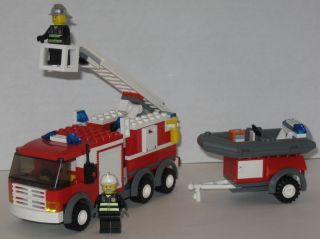 Lego Town 7239 City Fire Truck Complete
