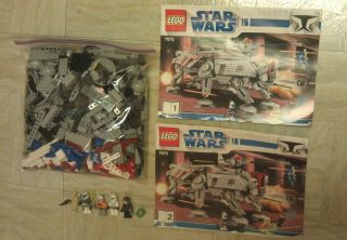 Lego 7675 Star Wars Clone Wars AT TE Walker Parts Lot w ALL