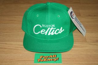 Boston Celtics Sports Specialties Script Snapback Hat Len Bias