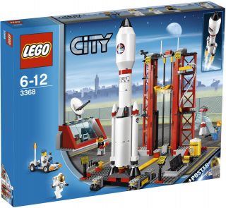 Lego City Space Center Rocket Launch Pad 3368 w 4 Minifigures