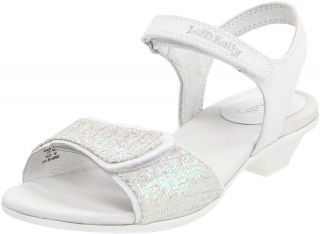 New Lelli Kelly Kids Shoes Bling White Shiny Sandals Girl 4 5 Youth 36