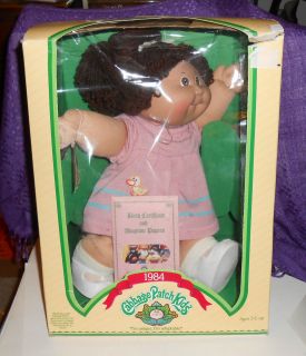 Vintage Cabbage Patch Kids Leora Caren Coleco 1984 with Box and Papers