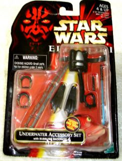 Star Wars Underwater Accessory Set 1998 Old New