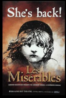 Broadway Revival Poster Les Miserables Norm Lewis Daphne Rubin Vega