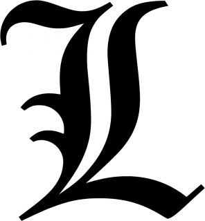 Old English Letter L Initial Decal 5 75 Choose Color