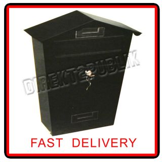 Black Letter Post Mail Box Mailbox Postbox Letterbox