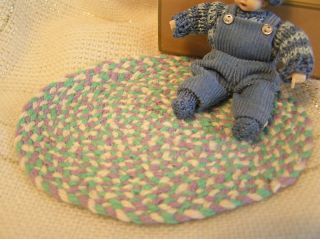 World of Miniature Bears Dollhouse Mini Braided Rug