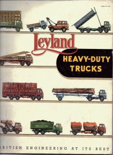 Leyland Heavy Duty Trucks Sales Brochure 1955