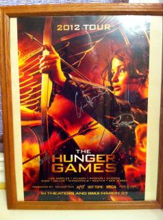 Autographed Hunger Games Poster Liam Hemsworth