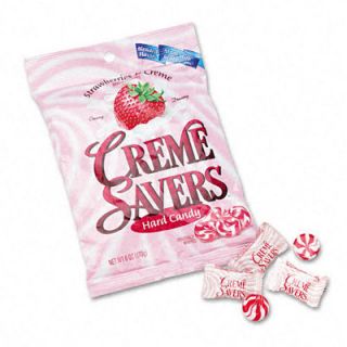 Lifesavers Strawberry Crme Savers Hard Candy 6oz Pack PK CME08393
