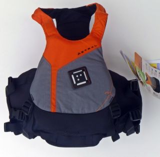 Astral Willis Kayak Life Jacket PFD Vest Charcoal Black Orange Adult L