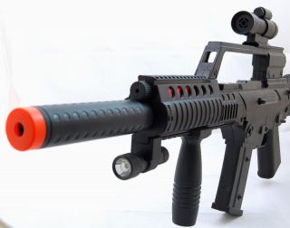 Life Size Toy Machine Gun Sounds Flashing Red Lights