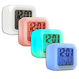 Color Changing LED Light Alarm Clock Mood Desk Top Lamp