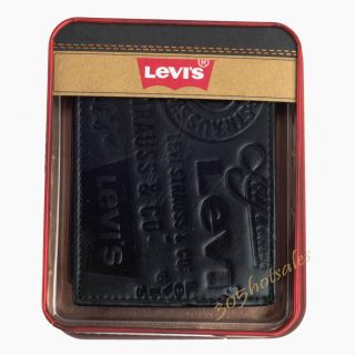 Levis Strauss Mens Wallet Bifold Black