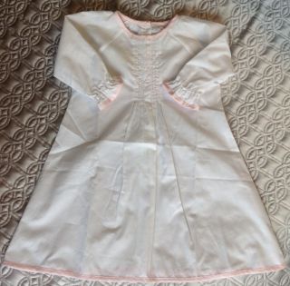 Pixie Lily White with Pink Knit Daygown Baby Girl 6 9 Months