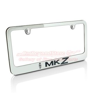 Lincoln MKZ Chrome Brass Auto License Plate Frame, Lifetime Warranty