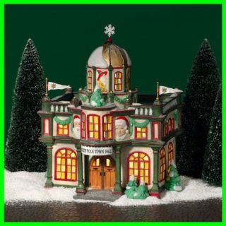 Dept 56 North Pole Town Hall New in Box Free