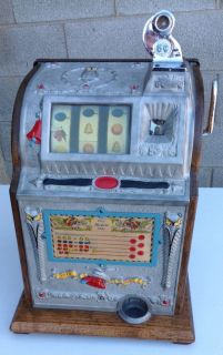 1922 Mills Liberty Bell Owl 5 Cent Slot Machine