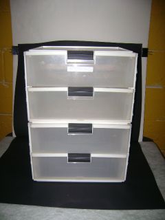 STORAGE 4 DRAWER Shelf BIN Paper Holder Supplies Office ORGANIZER SET