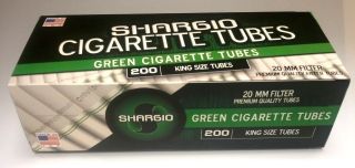 Shargio Menthol Cigarette Tubes 10 Boxes