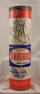 Tinkertoy Original 136 Tube Lid Plus Toys 1955