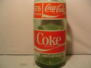 Coca Cola Made only 6 Weeks 2 Liter Bottle Rare Coca Cola Glass Bottle