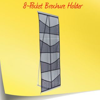Pocket Brochure Holder Literature Rack Easy Setup