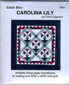 Carolina Lily Quilt Pattern from Little Bits