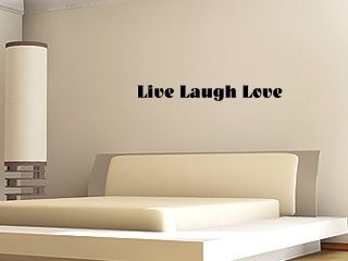 32 Live Laugh Love Lettering Vinyl Decal Sticker Home Wall Art Quote