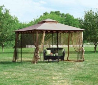 Living Accents Gazebo with Mosquito Netting 10x10 Weatherproof New