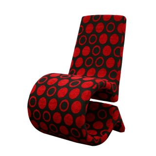 Black Chair Patterned Fabric Accent Chair Living Room Furniture