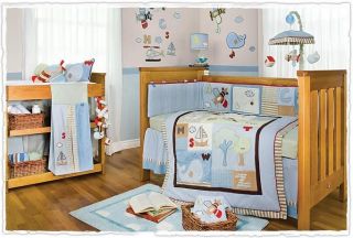 NEW Living Textiles Baby 5 Pc Crib Set   Caseys ABCs, NEW ABC 5 Piece