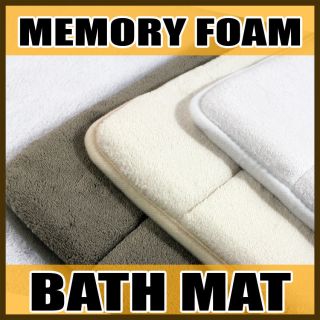 Absorbent Memory Foam Bathroom Bath Mat Rug Slip Resistant