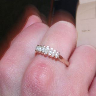 Ladies Diamond Wedding Ring 14k Real Gold Must Sell Free SHIP