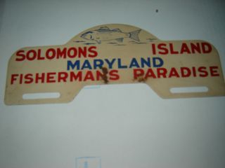 Solomons Island Calvert County Maryland License Topper
