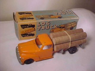 Hubley Toy Log Truck 469 Original Box 10 Inch